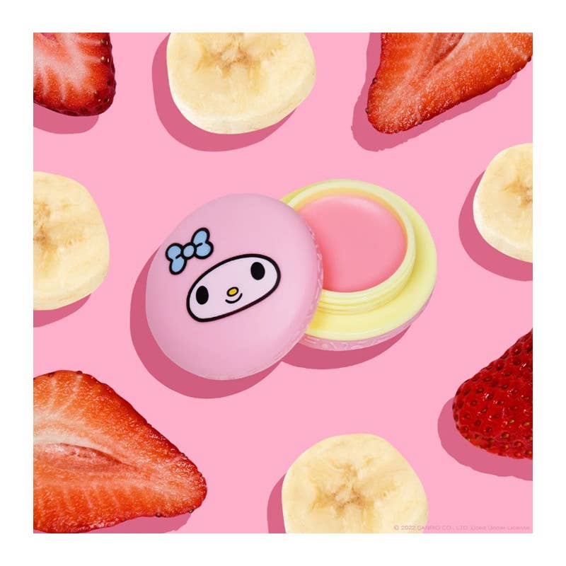 Hello Kitty Macaron Lip Balm 🍓🍌