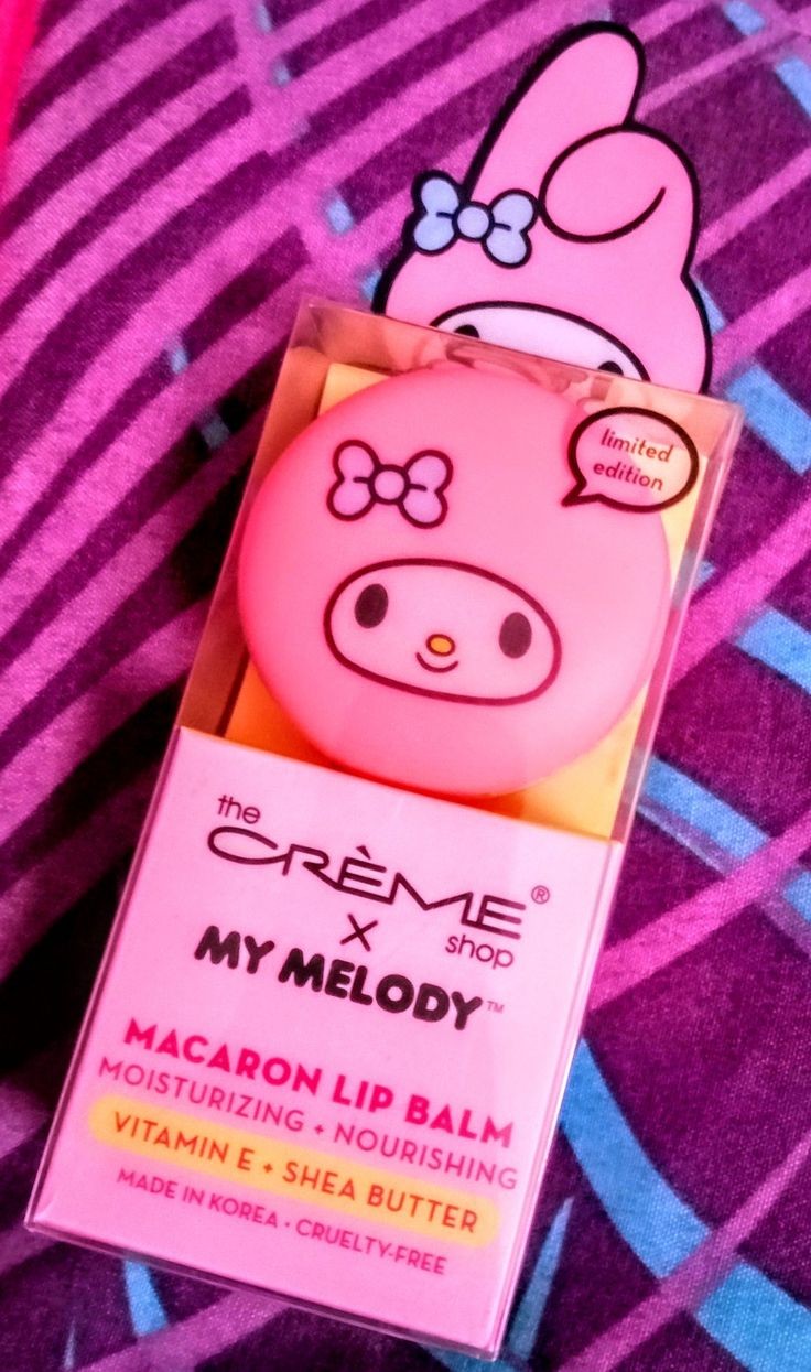 Hello Kitty Macaron Lip Balm 🍓🍌