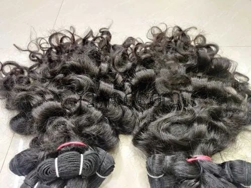 Raw Indian Natural Curly Wefts