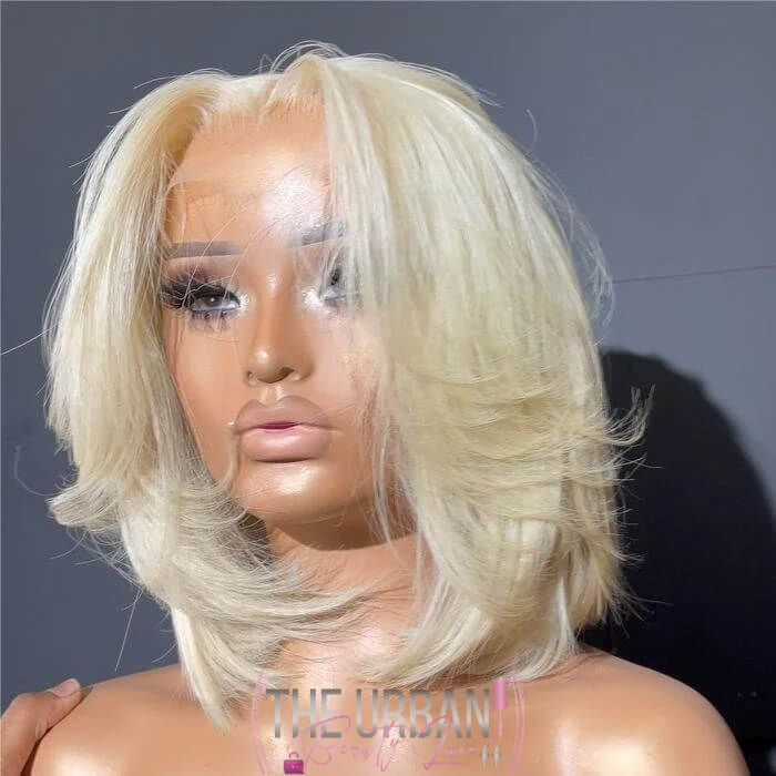 Platinum Blonde Closure Bob