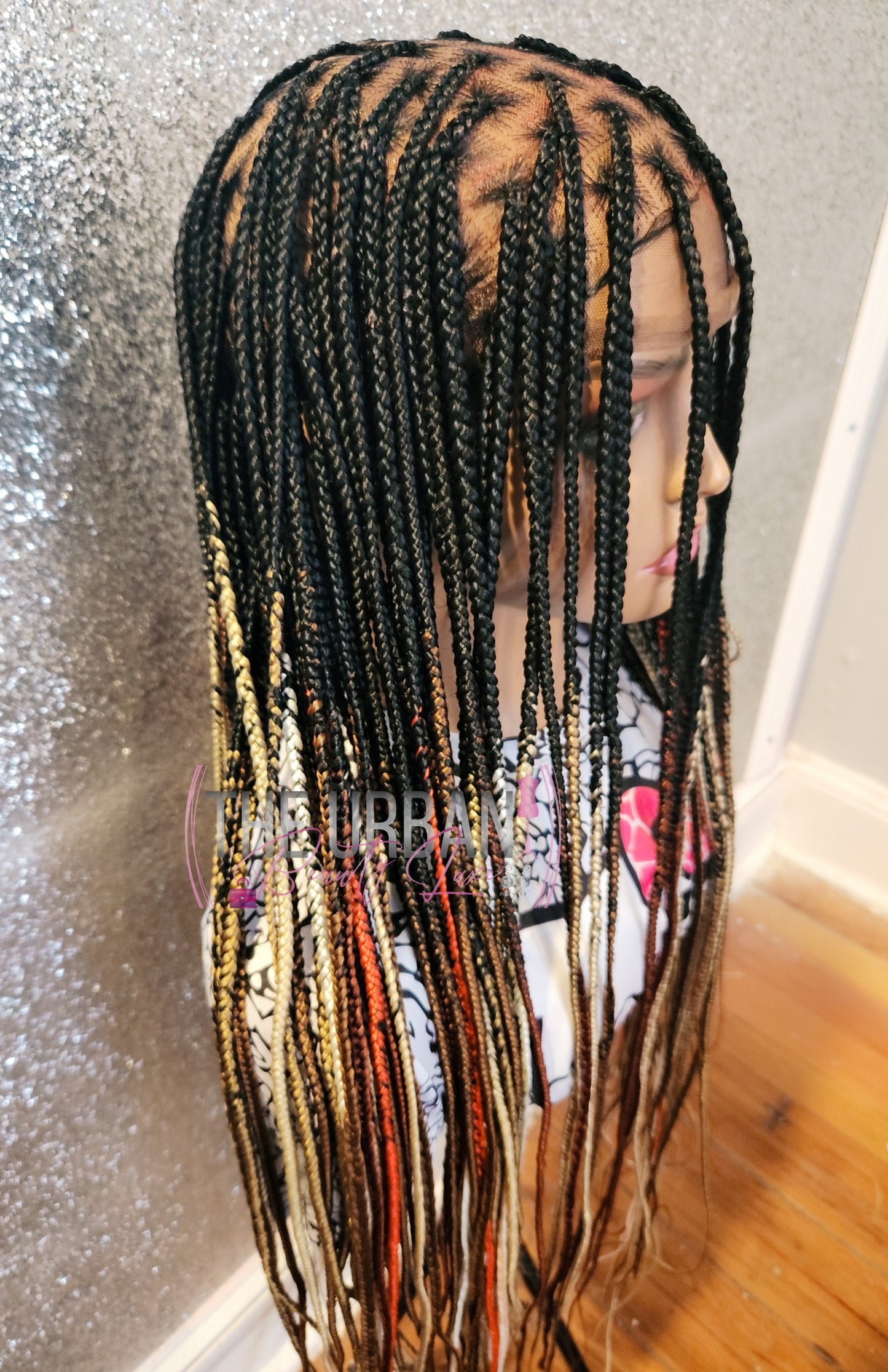 36' Custom Knotless Braids Full Lace Wig ✨️