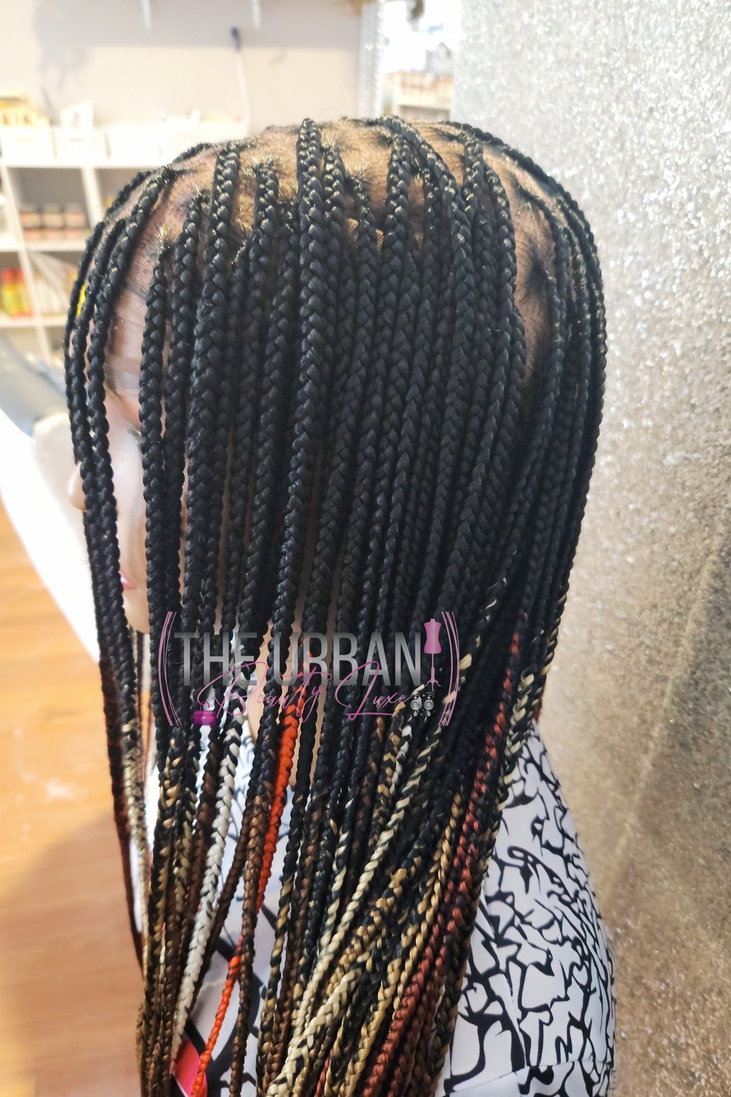 36' Custom Knotless Braids Full Lace Wig ✨️