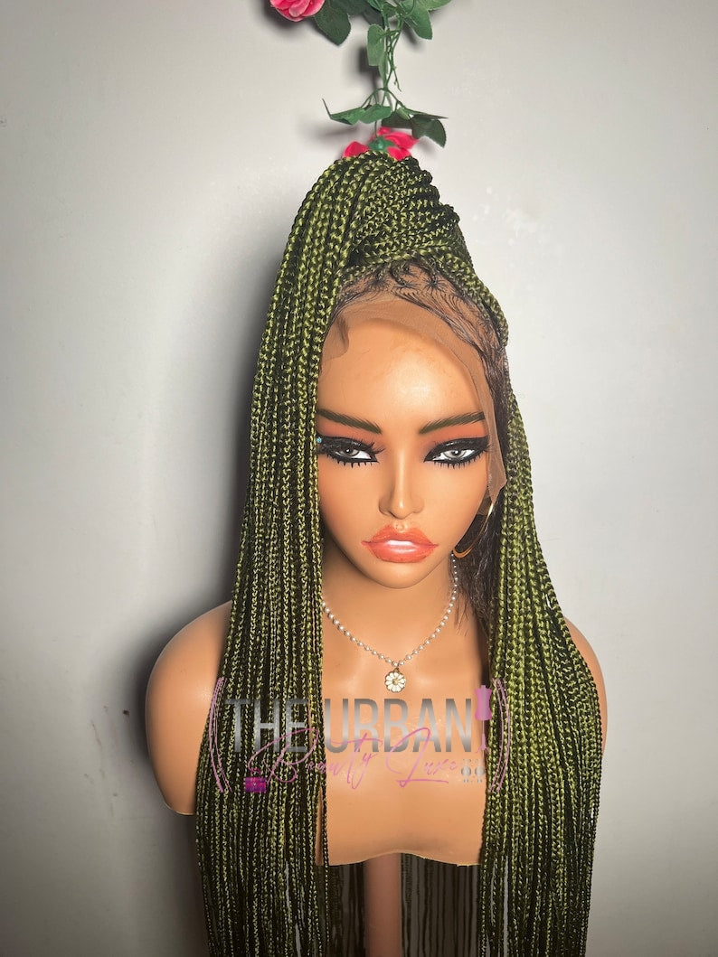 36' Custom Knotless Braids Full Lace Wig ✨️