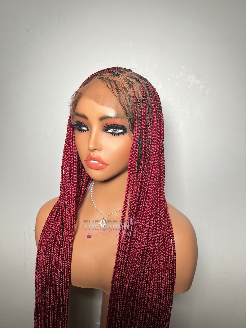 36' Custom Knotless Braids Full Lace Wig ✨️