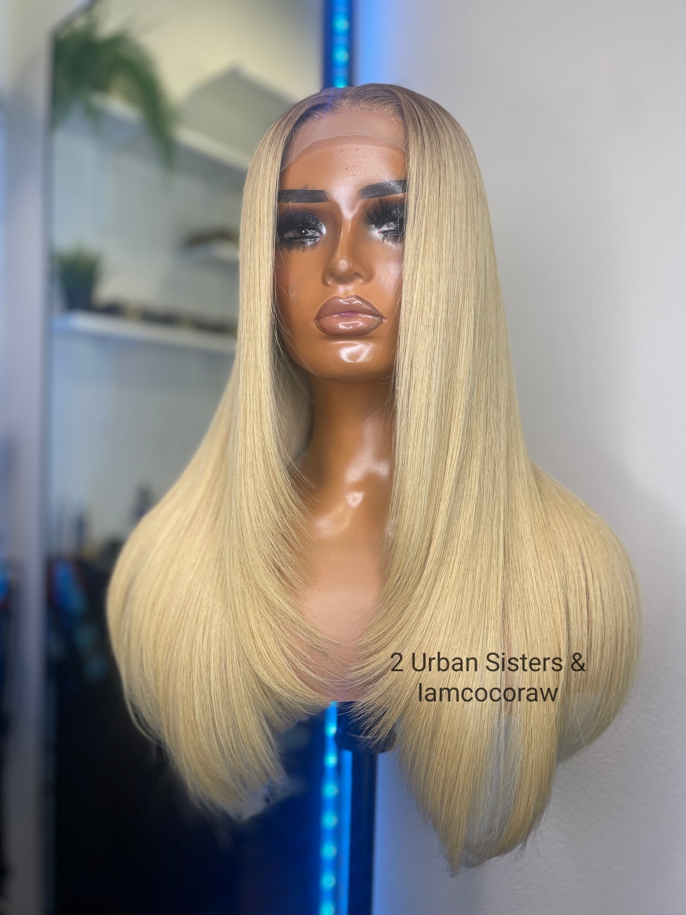 Vietnamese Blonde Ombre Straight & Body Wave 13*4 Lace Wig