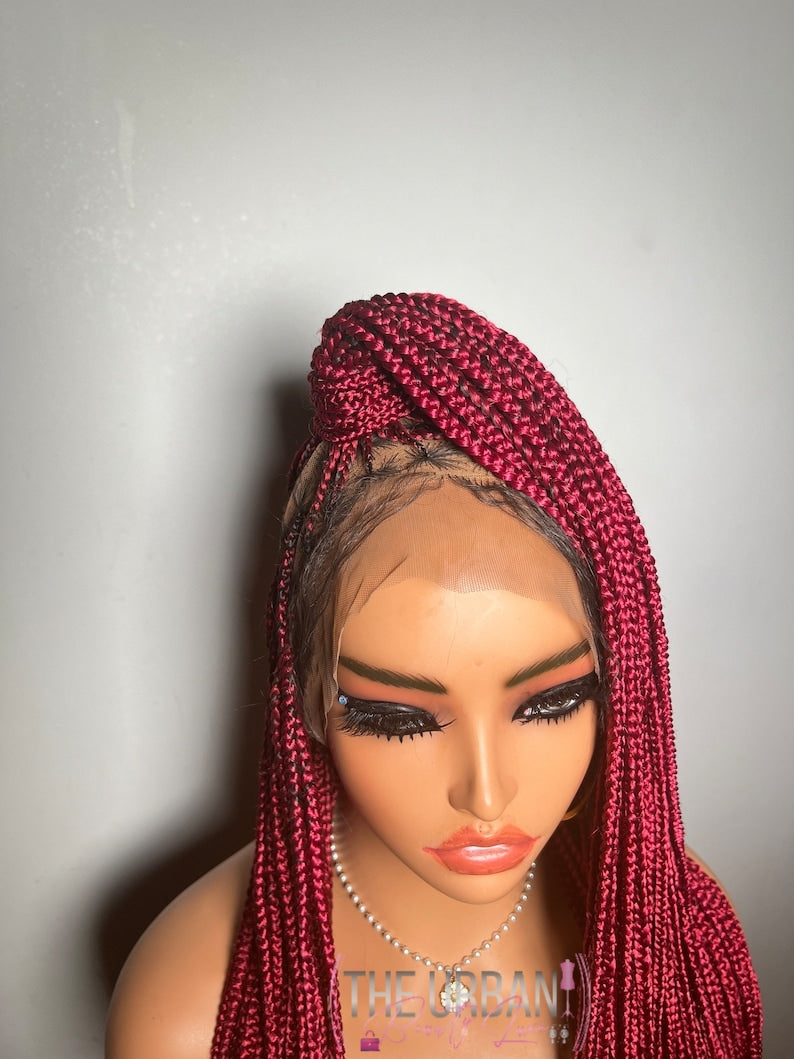 36' Custom Knotless Braids Full Lace Wig ✨️