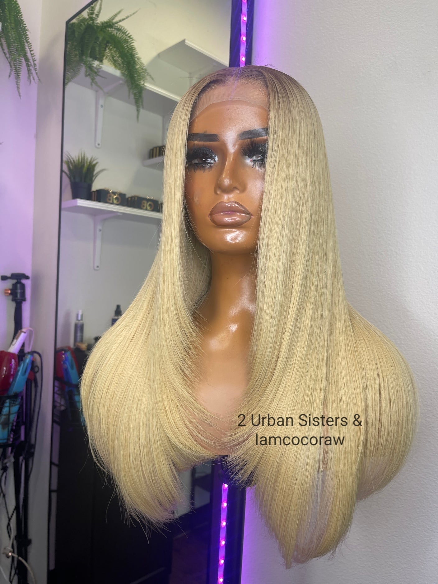 Vietnamese Blonde Ombre Straight & Body Wave 13*4 Lace Wig